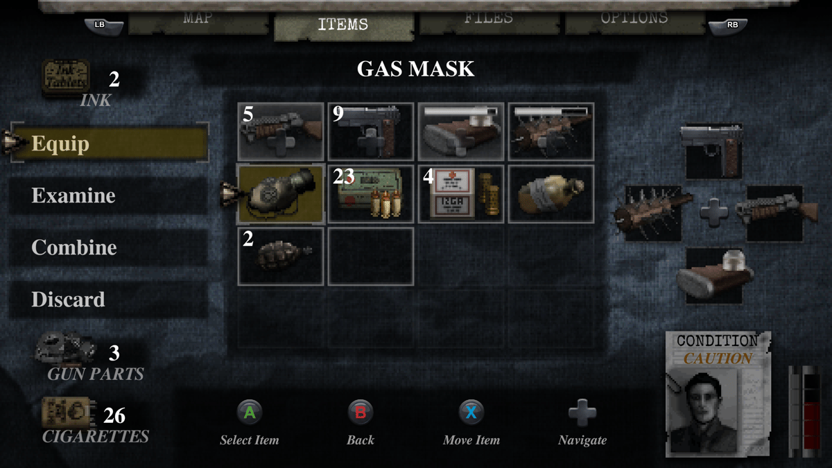 Screenshot showing inventory