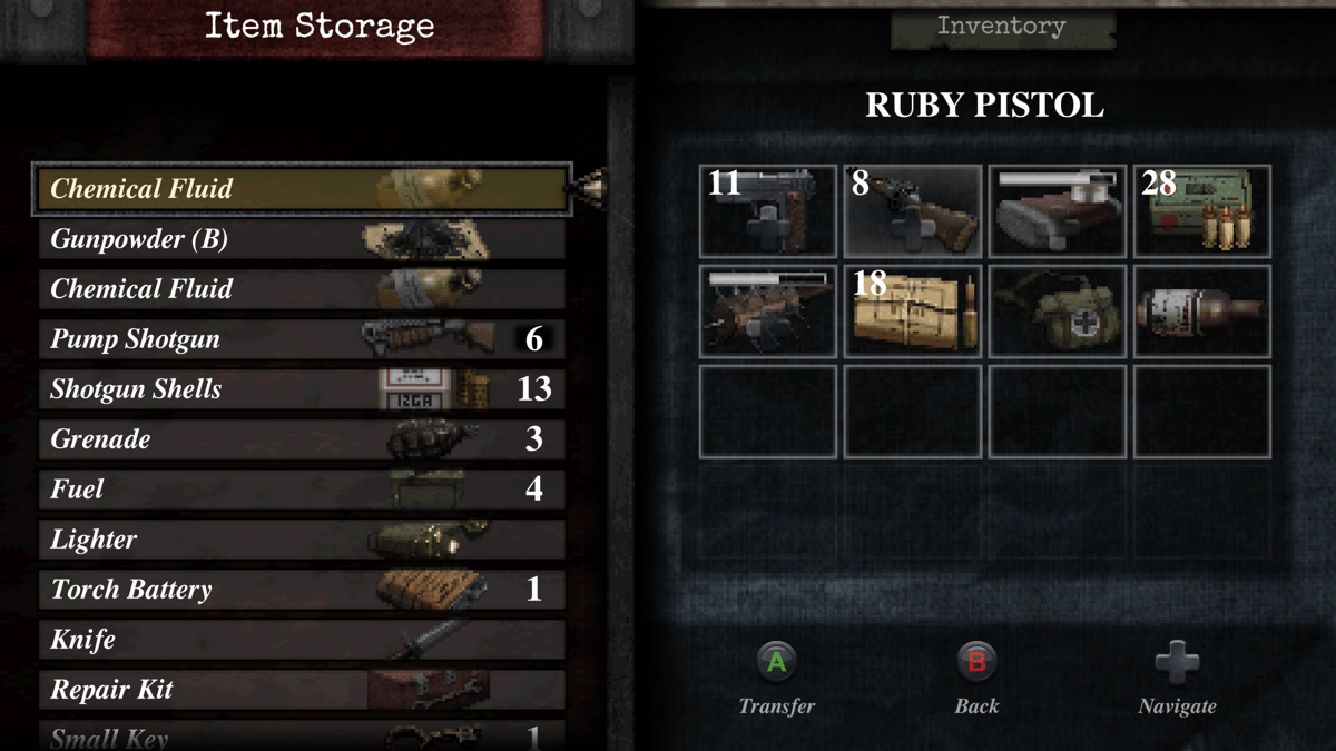 Screenshot showing item box