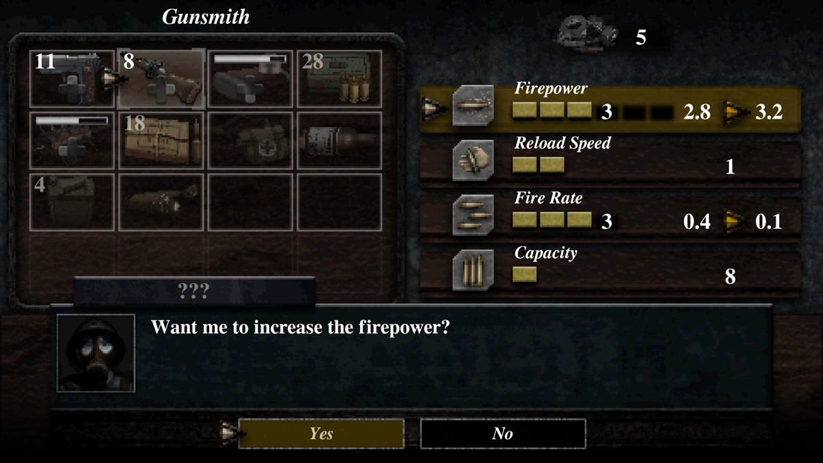 Screenshot showing Gunsmith