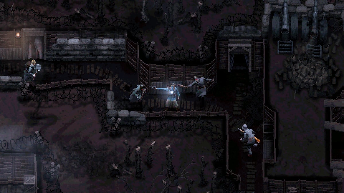 Screenshot showing hero shooting