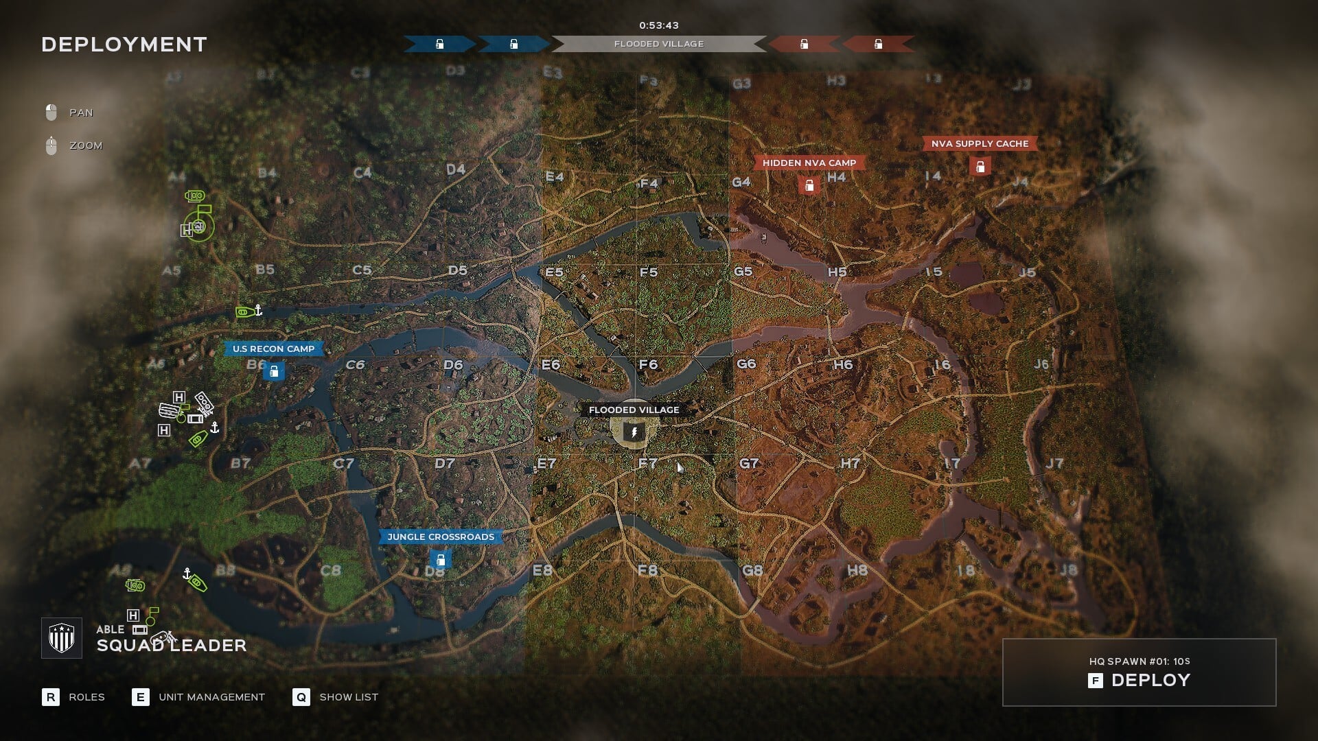 Warfare tactical map on Quang Ngai
