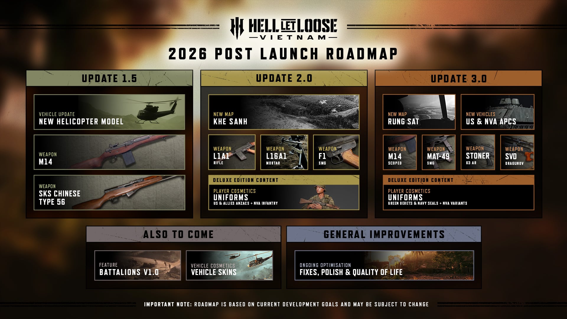 Official 2026 roadmap chart for Hell Let Loose Vietnam